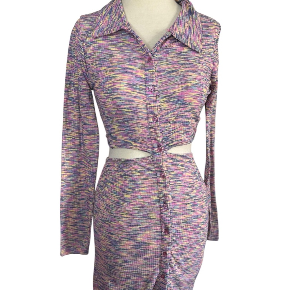 J for Justify Multicolor Long Sleeve Dress